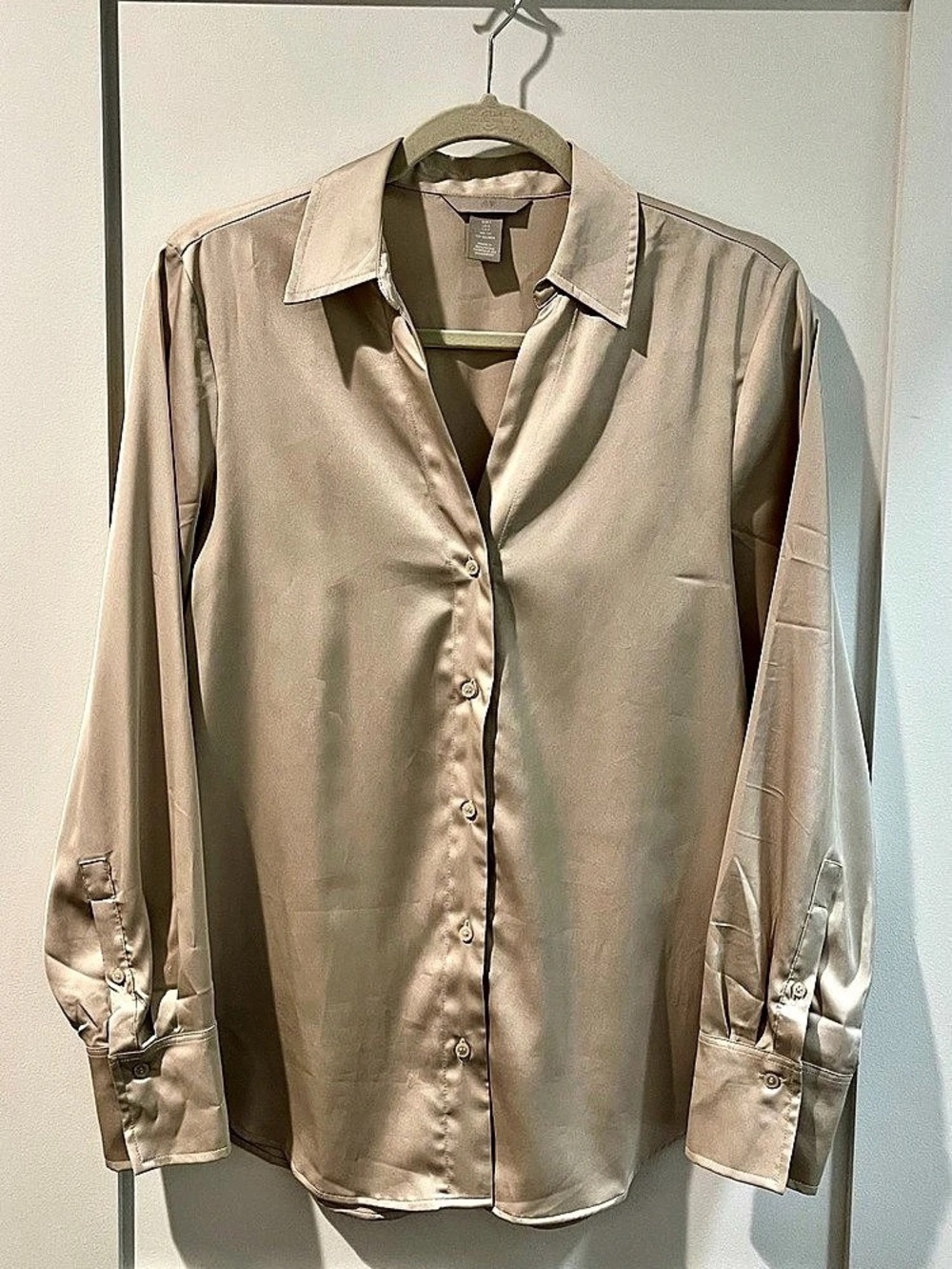H&M Satin Button Down Shirt
